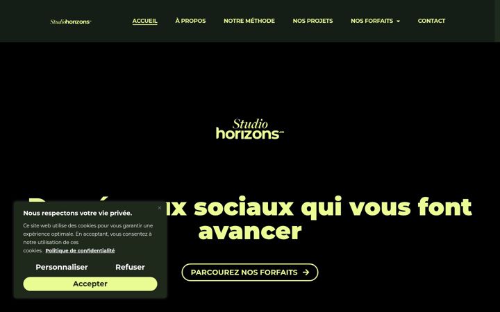 Screenshot of horizonsmarketing.co