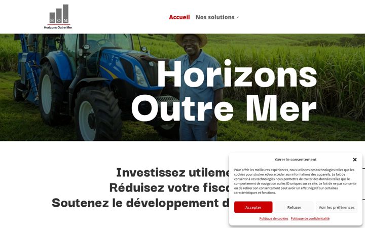 Screenshot of horizonsoutremer.fr