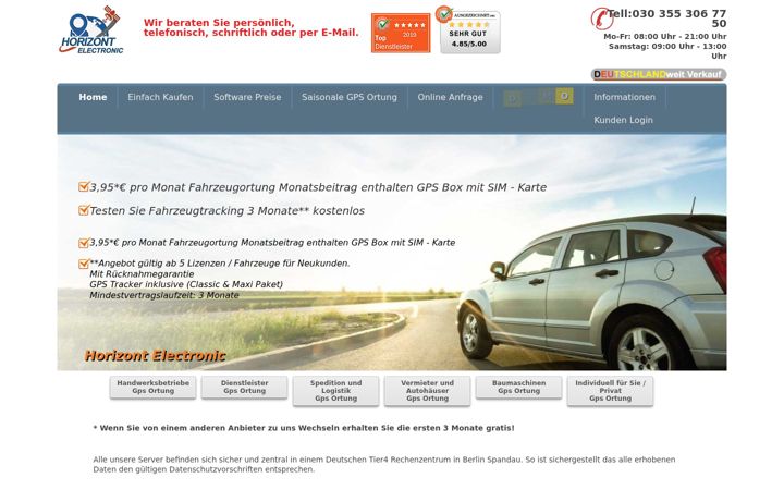Screenshot of horizont-electronic.de
