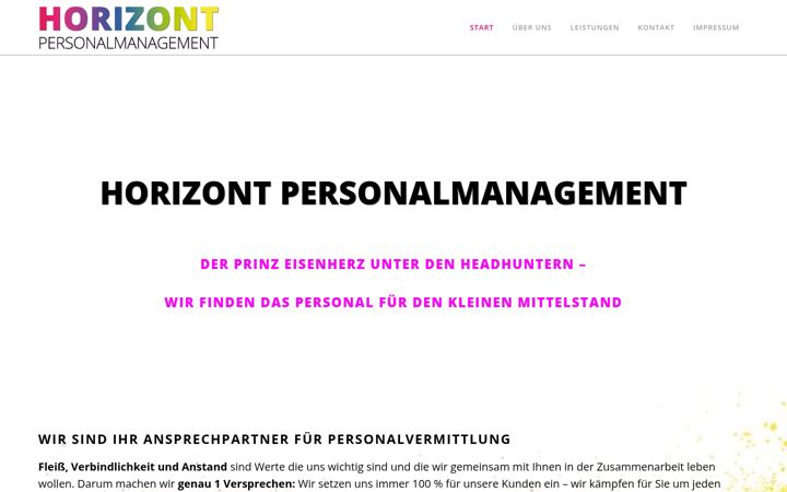 Screenshot of horizont-personal.de