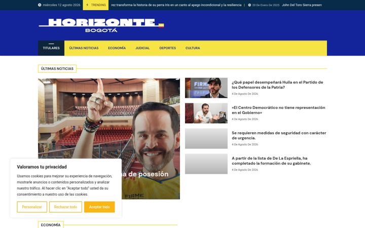 Screenshot of horizontebogota.com