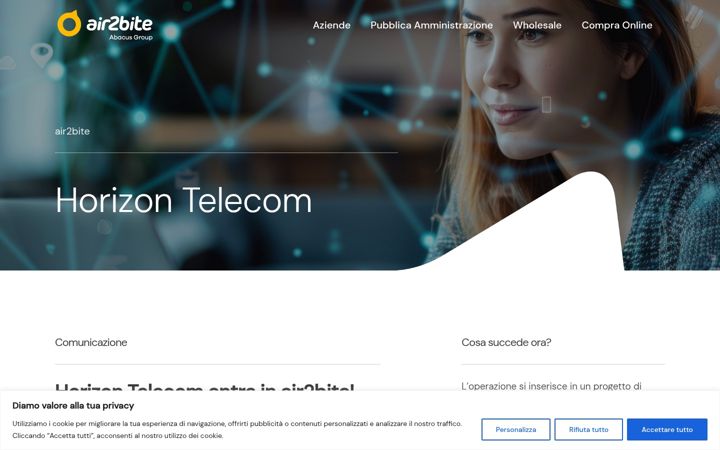 Screenshot of horizontelecom.it
