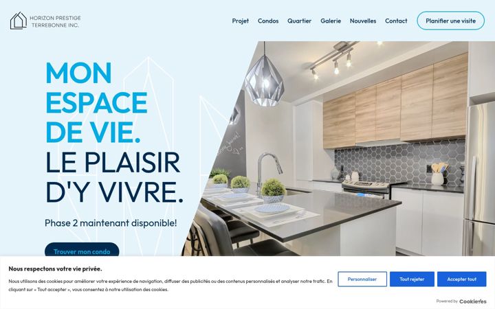 Screenshot of horizonterrebonne.com