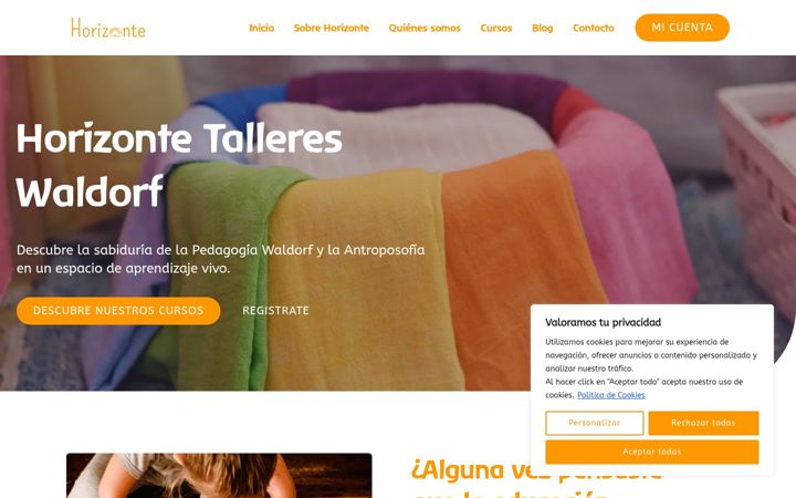 Screenshot of horizontetallereswaldorf.com
