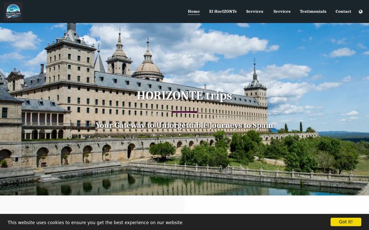 Screenshot of horizontetrips.com