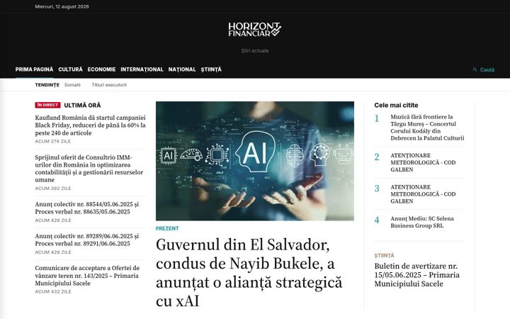 Screenshot of horizontfinanciar.ro