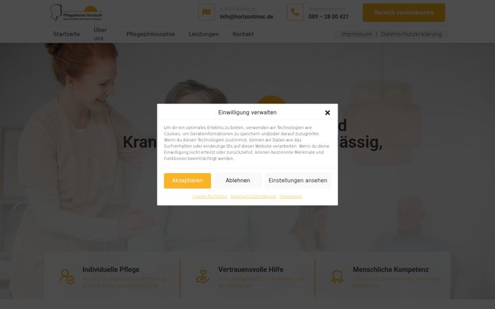 Screenshot of horizontmuc.de