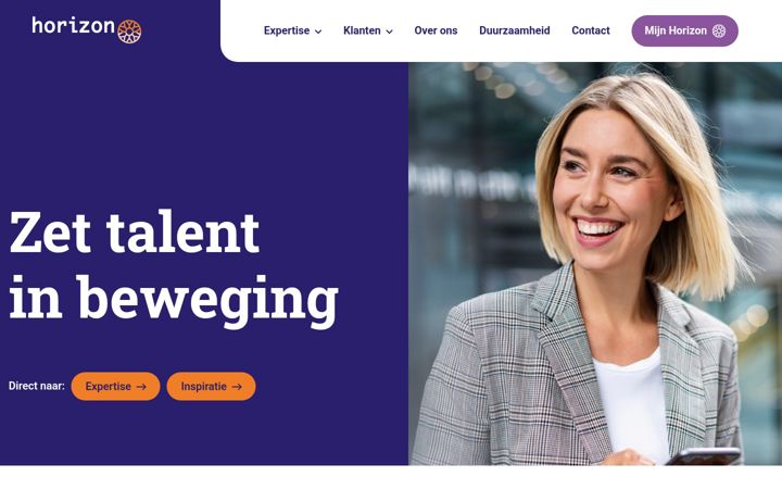 Screenshot of horizontraining.nl