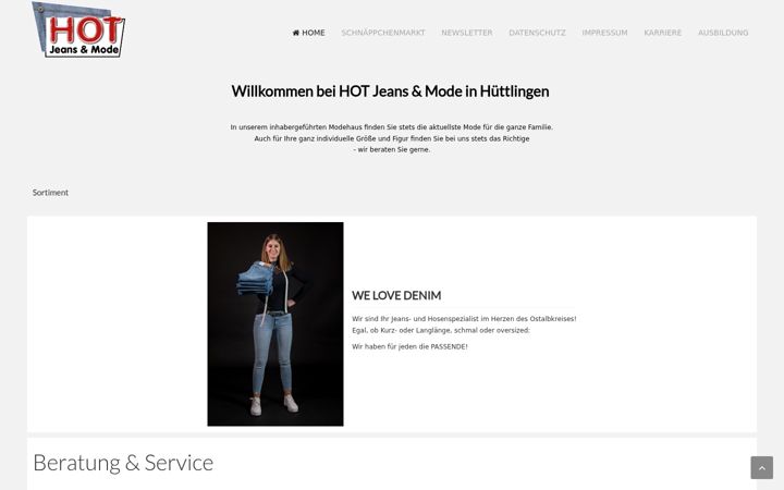 Screenshot of horlacher-herrenmode.de