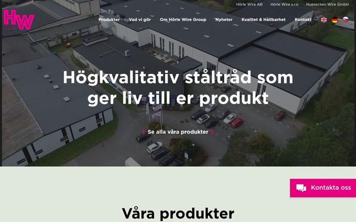 Snímek obrazovky horlewire.com