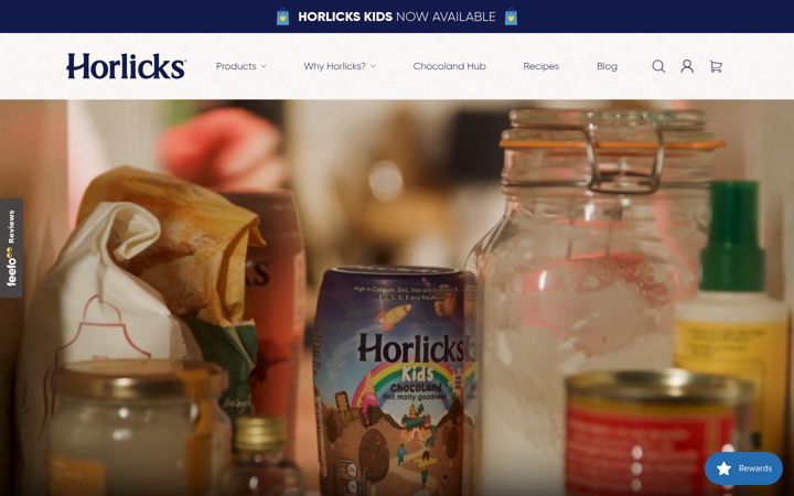 Screenshot of horlicks.co.uk