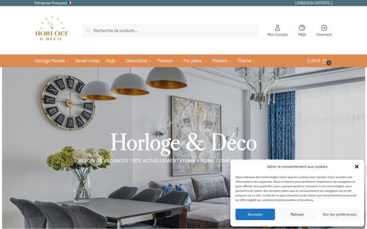 Screenshot of horlogedeco.com