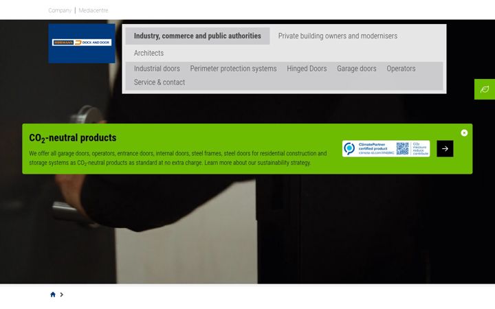 Screenshot of hormann.ie