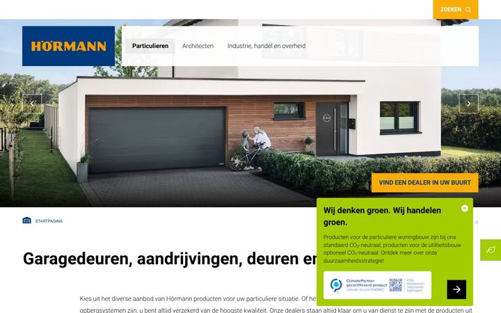 Screenshot of hormann.nl