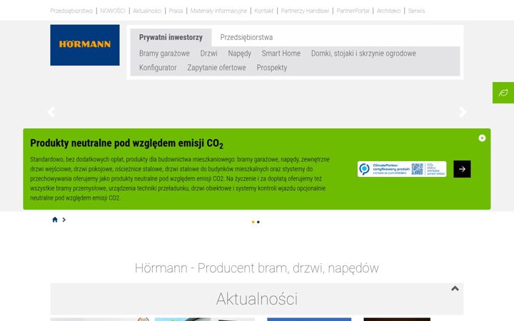 Screenshot of hormann.pl