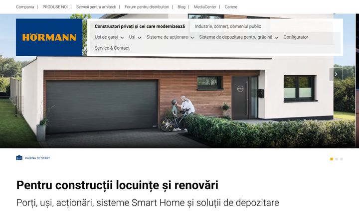Screenshot of hormann.ro