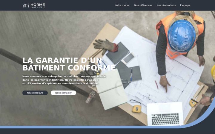 Screenshot di horme-ingenierie.fr