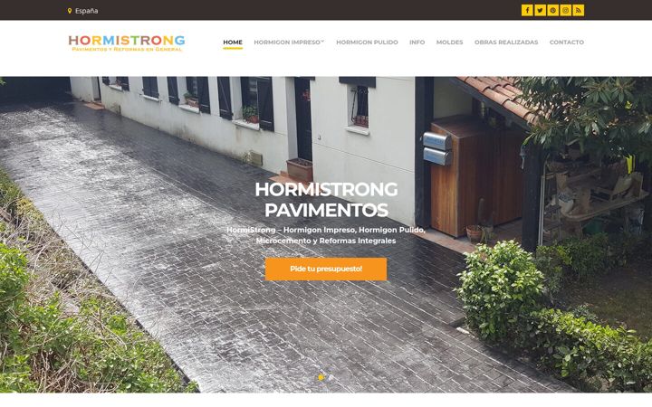 Screenshot of hormistrong.es