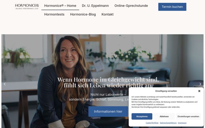 Screenshot of hormonice.de
