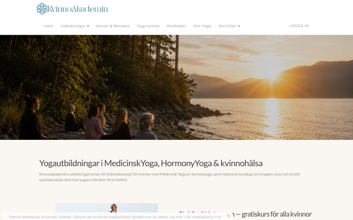 Screenshot of hormonyyoga.org