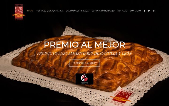Screenshot of hornazodesalamanca.org