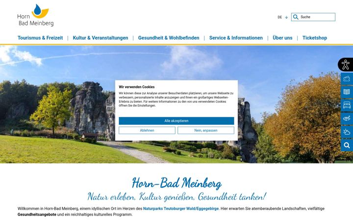 Screenshot of hornbadmeinberg.de