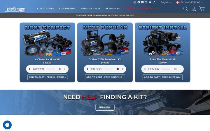 Screenshot του hornblasters.com