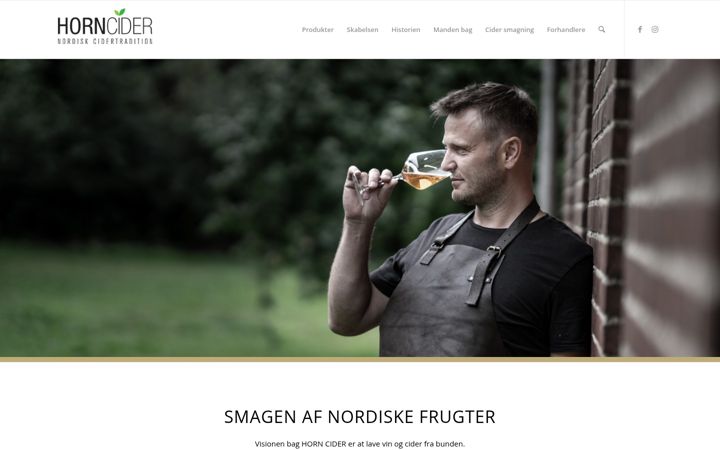 Screenshot of horncider.dk