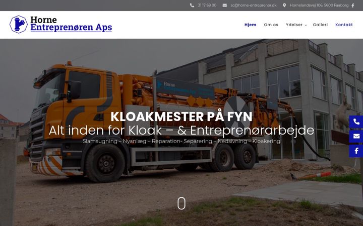 Zrzut ekranu horne-entreprenor.dk