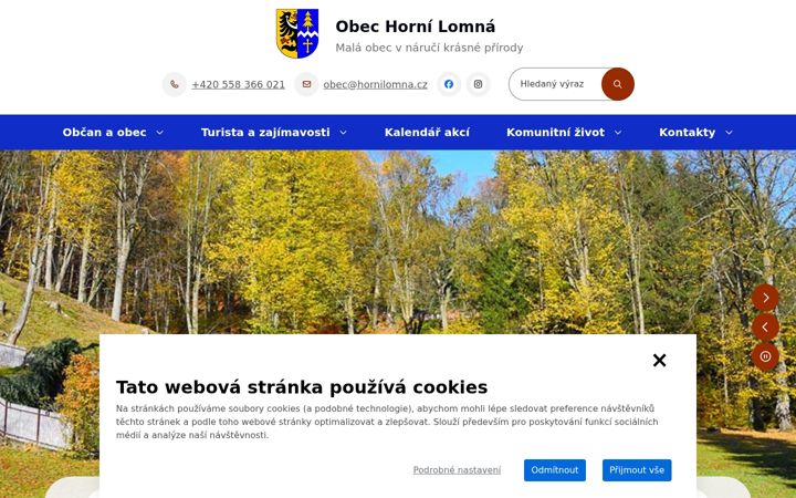 Screenshot of hornilomna.cz