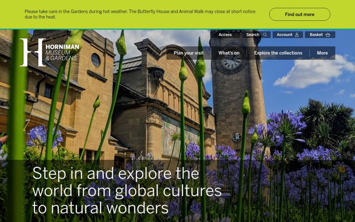 Screenshot of horniman.ac.uk