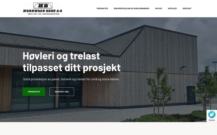 Screenshot of hornmoenbruk.no