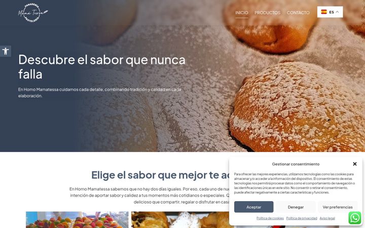 Screenshot of hornomamatessa.net