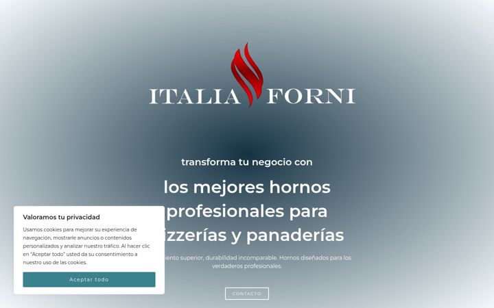 Screenshot of hornositalianos.com
