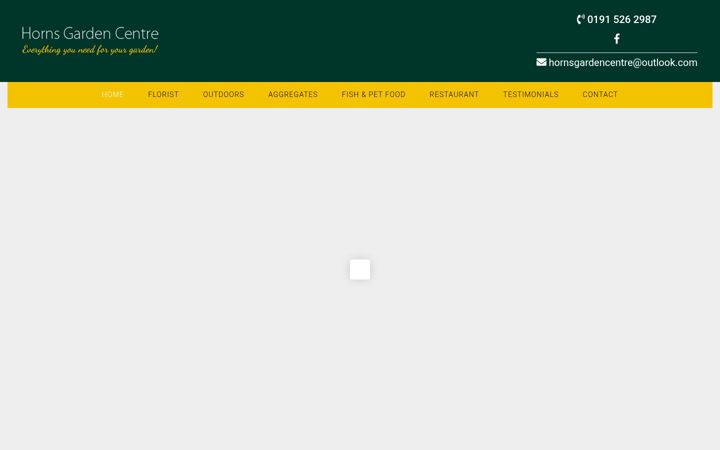 Screenshot of hornsgardencentre.co.uk