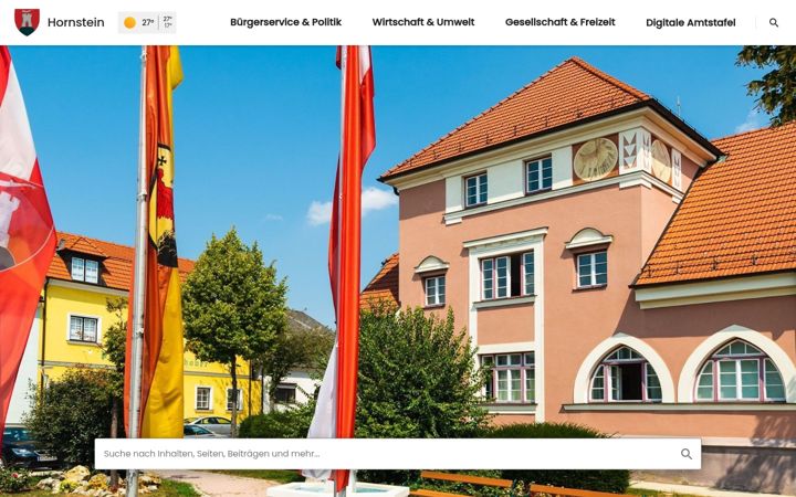 Screenshot of hornstein.at