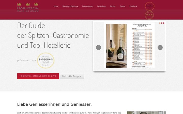 Screenshot of hornsteinranking.de