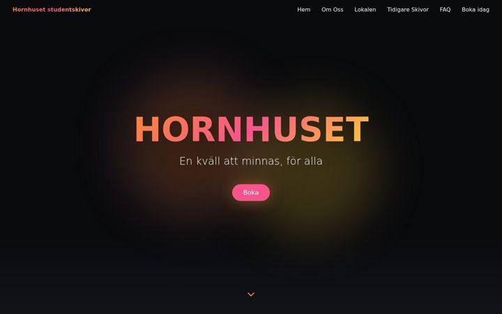 Screenshot of hornstudent.se