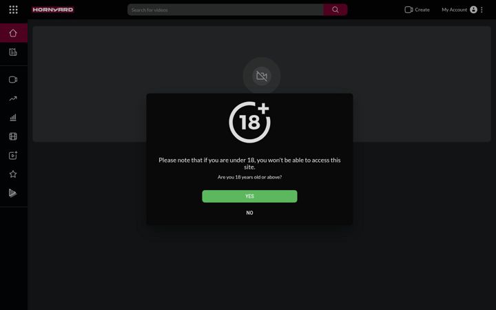 Screenshot of hornyard.com