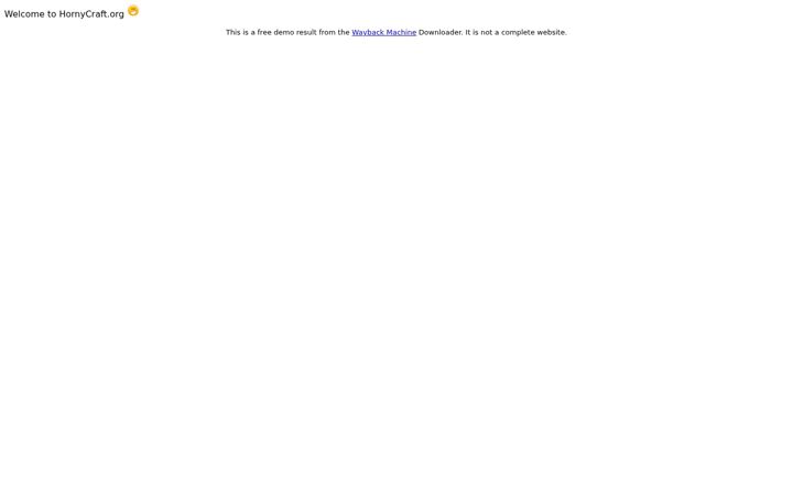 Screenshot of hornycraft.org