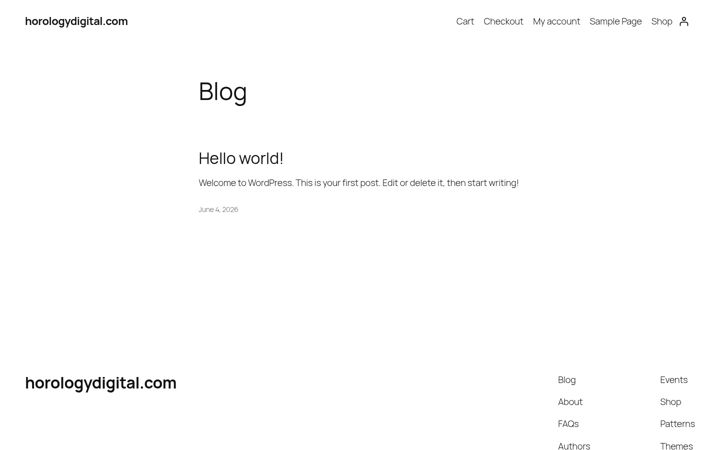 Screenshot of horologydigital.com