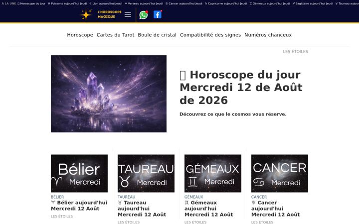 Screenshot of horoscope-du-jour-gratuit.com