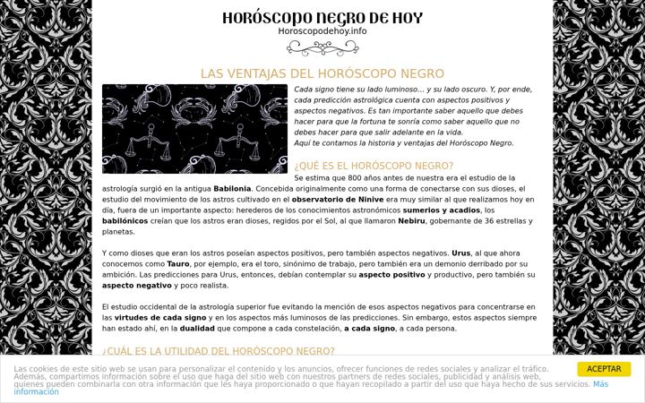 Screenshot of horoscopodehoy.info