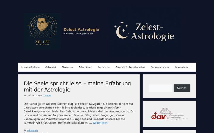 Screenshot of horoskop2000.de