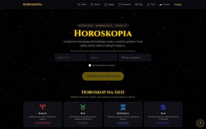 Screenshot of horoskopia.eu