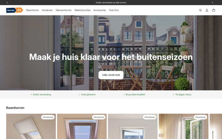 Screenshot of horren24.nl