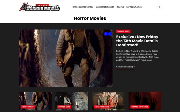 Screenshot of horror-movies.ca