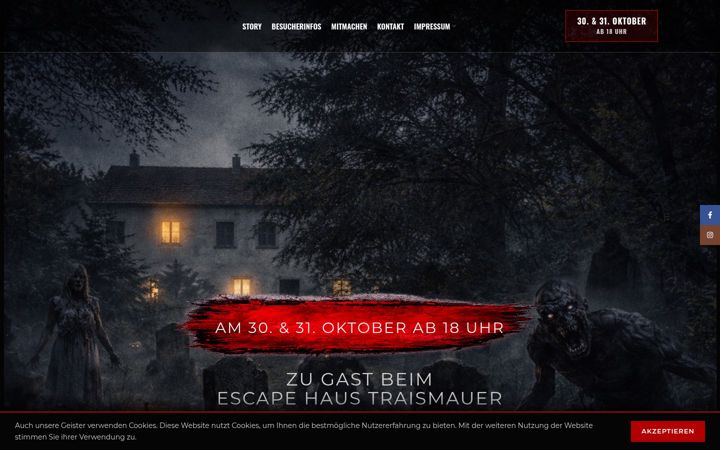 Screenshot of horrorhaustraismauer.at