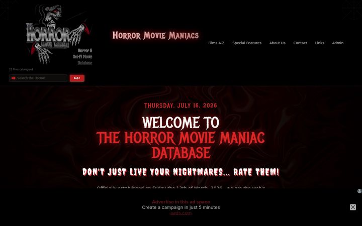 Skærmbillede af horrormovies.app