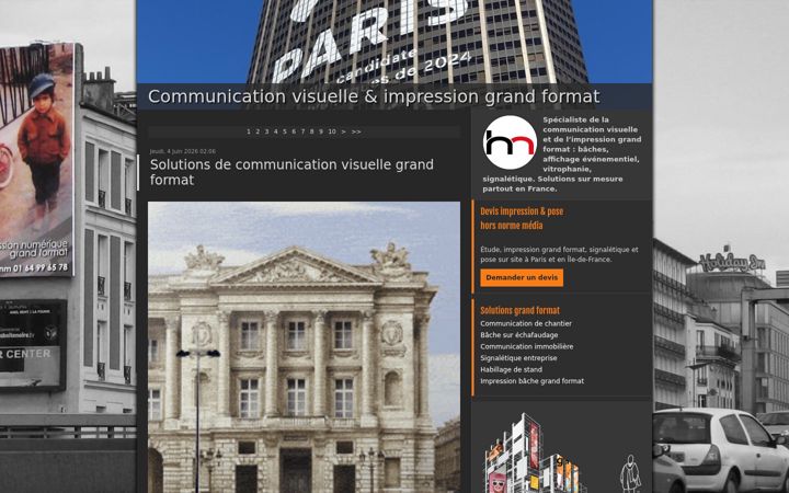 Screenshot of hors-norme-media.eu